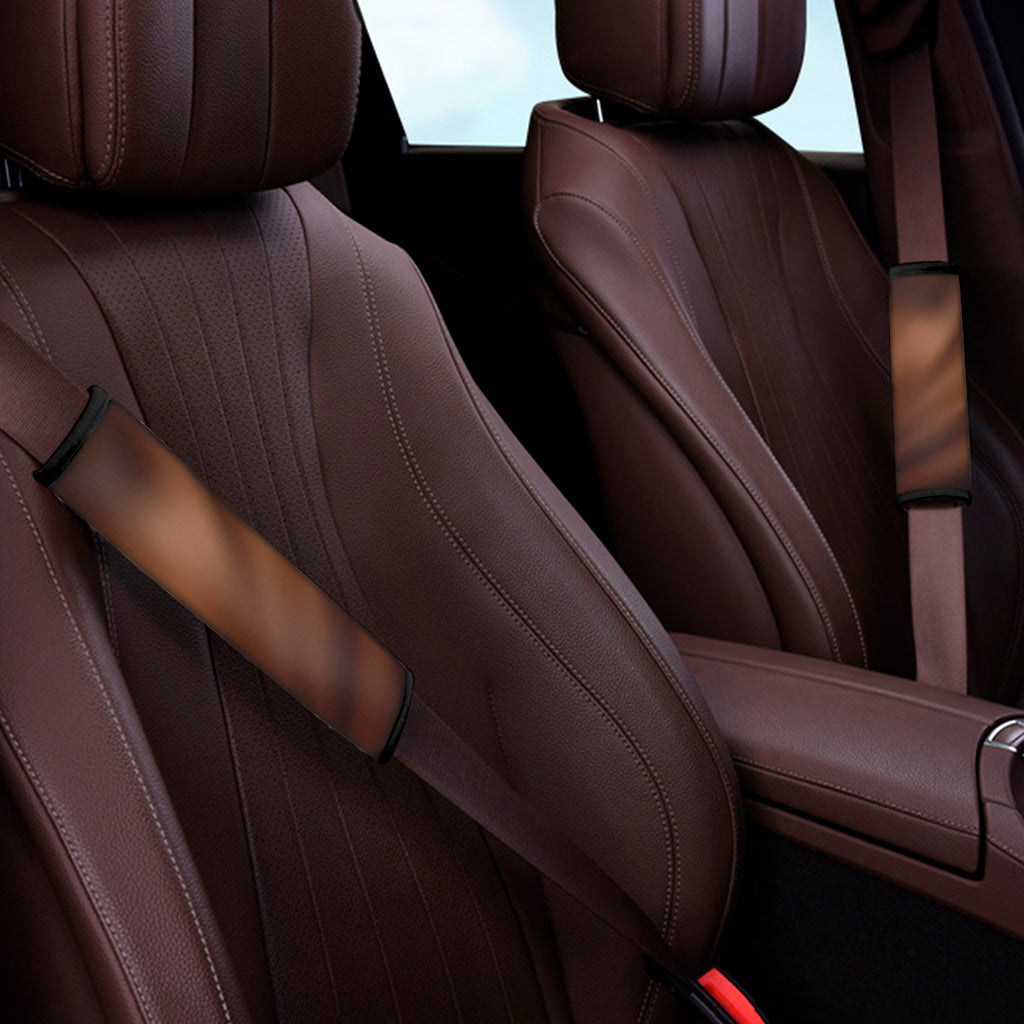 Chocolate Texture Print Car Seat Belt Covers