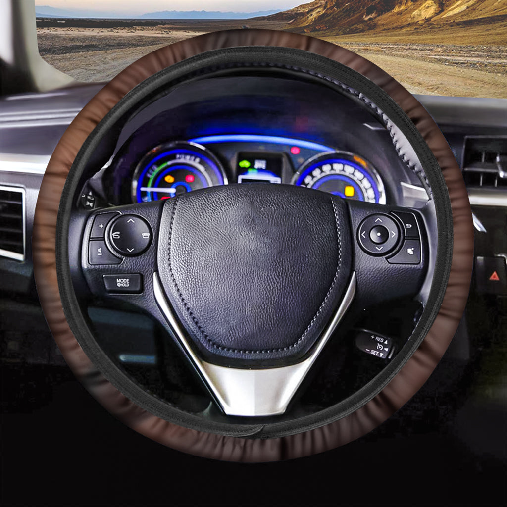 Chocolate Texture Print Car Steering Wheel Cover