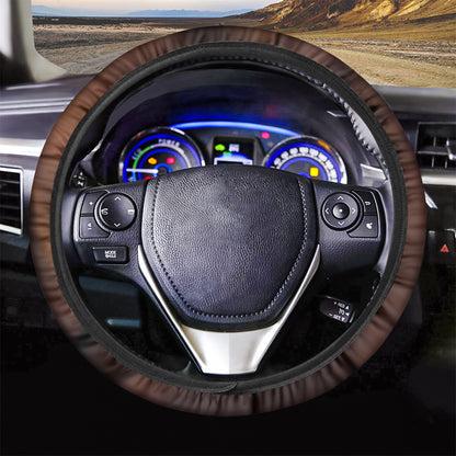 Chocolate Texture Print Car Steering Wheel Cover