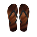 Liquid Chocolate Print Flip Flops