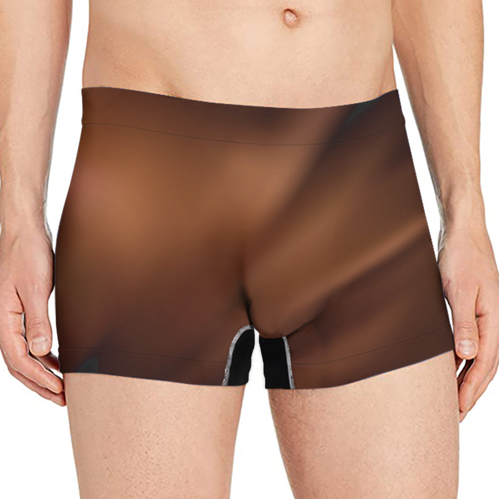 Chocolate Texture Print Men's Boxer Briefs