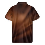 Chocolate Texture Print Men's Short Sleeve Shirt