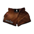 Liquid Chocolate Print Muay Thai Boxing Shorts