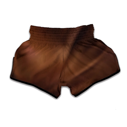 Chocolate Texture Print Muay Thai Boxing Shorts