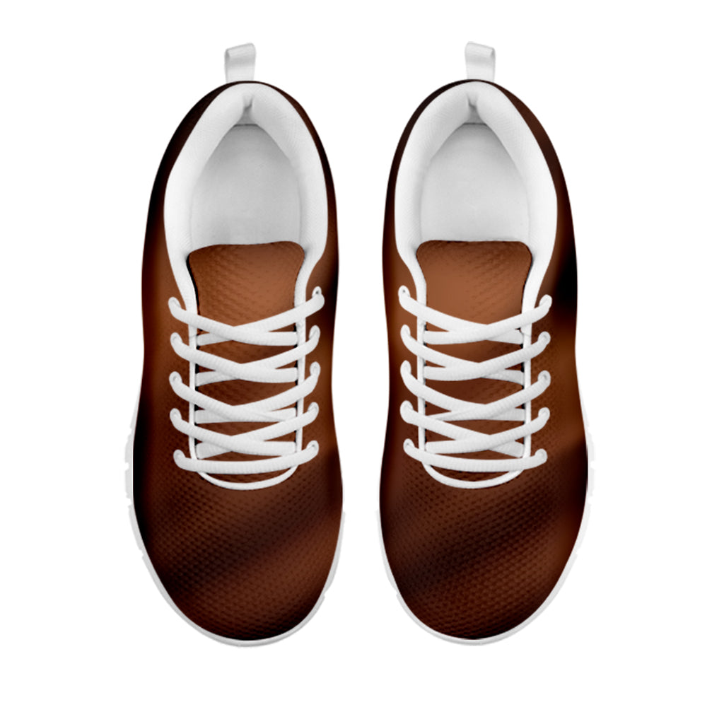Chocolate Texture Print White Sneakers