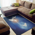 Christian Cross And White Doves Print Floor Mat