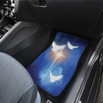 Christian Cross And White Doves Print Front and Back Car Floor Mats