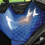 Christian Cross And White Doves Print Pet Car Back Seat Cover