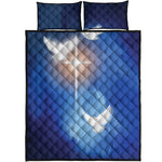 Christian Cross And White Doves Print Quilt Bed Set