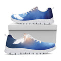 Christian Cross And White Doves Print White Running Shoes