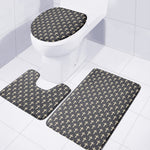 Christian Cross Pattern Print 3 Piece Bath Mat Set