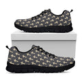 Christian Cross Pattern Print Black Running Shoes