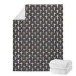 Christian Cross Pattern Print Blanket