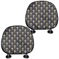 Christian Cross Pattern Print Car Headrest Covers