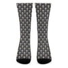 Christian Cross Pattern Print Crew Socks