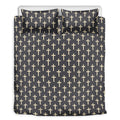 Christian Cross Pattern Print Duvet Cover Bedding Set