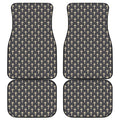 Christian Cross Pattern Print Front and Back Car Floor Mats