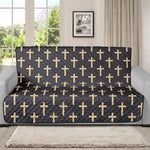 Christian Cross Pattern Print Futon Protector