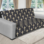 Christian Cross Pattern Print Futon Protector