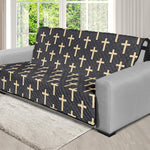 Christian Cross Pattern Print Futon Protector