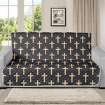 Christian Cross Pattern Print Futon Protector