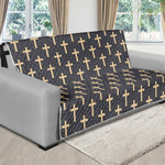 Christian Cross Pattern Print Futon Protector