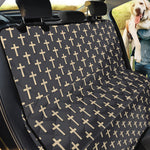 Christian Cross Pattern Print Pet Car Back Seat Cover