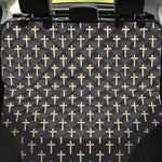 Christian Cross Pattern Print Pet Car Back Seat Cover