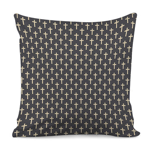 Christian Cross Pattern Print Pillow Cover