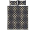 Christian Cross Pattern Print Quilt Bed Set