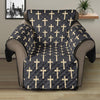 Christian Cross Pattern Print Recliner Protector