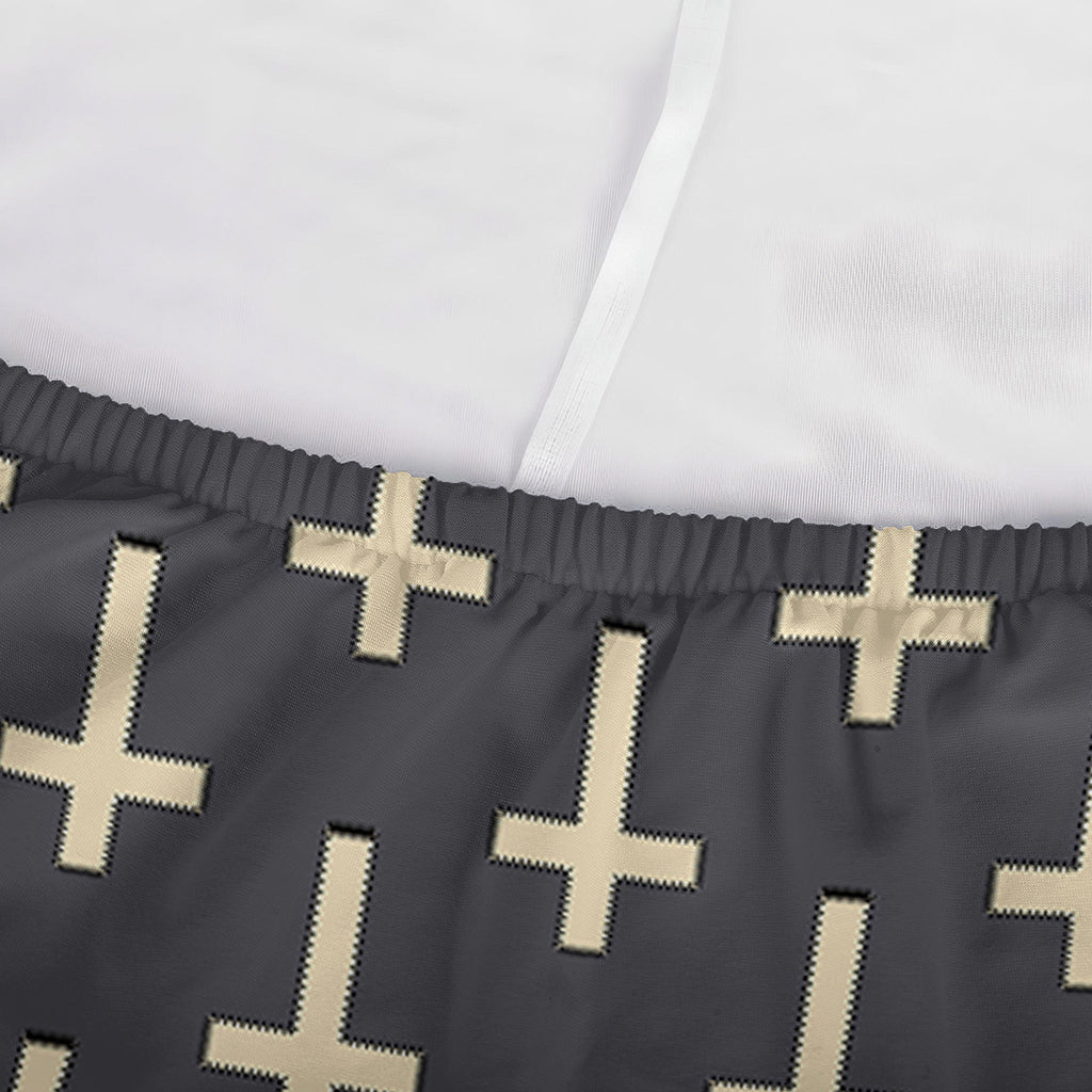 Christian Cross Pattern Print Sofa Cover