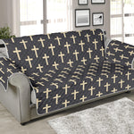 Christian Cross Pattern Print Sofa Protector