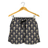 Christian Cross Pattern Print Women's Shorts