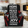 Christian Cross Religious Words Print Recliner Slipcover