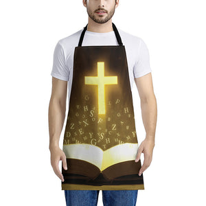 Christian Holy Bible Print Apron