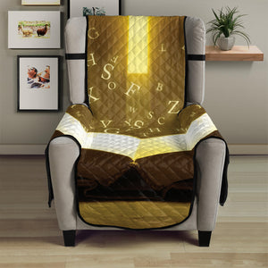 Christian Holy Bible Print Armchair Protector