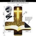 Christian Holy Bible Print Armchair Protector