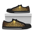 Christian Holy Bible Print Black Low Top Sneakers