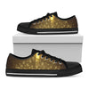 Christian Holy Bible Print Black Low Top Shoes