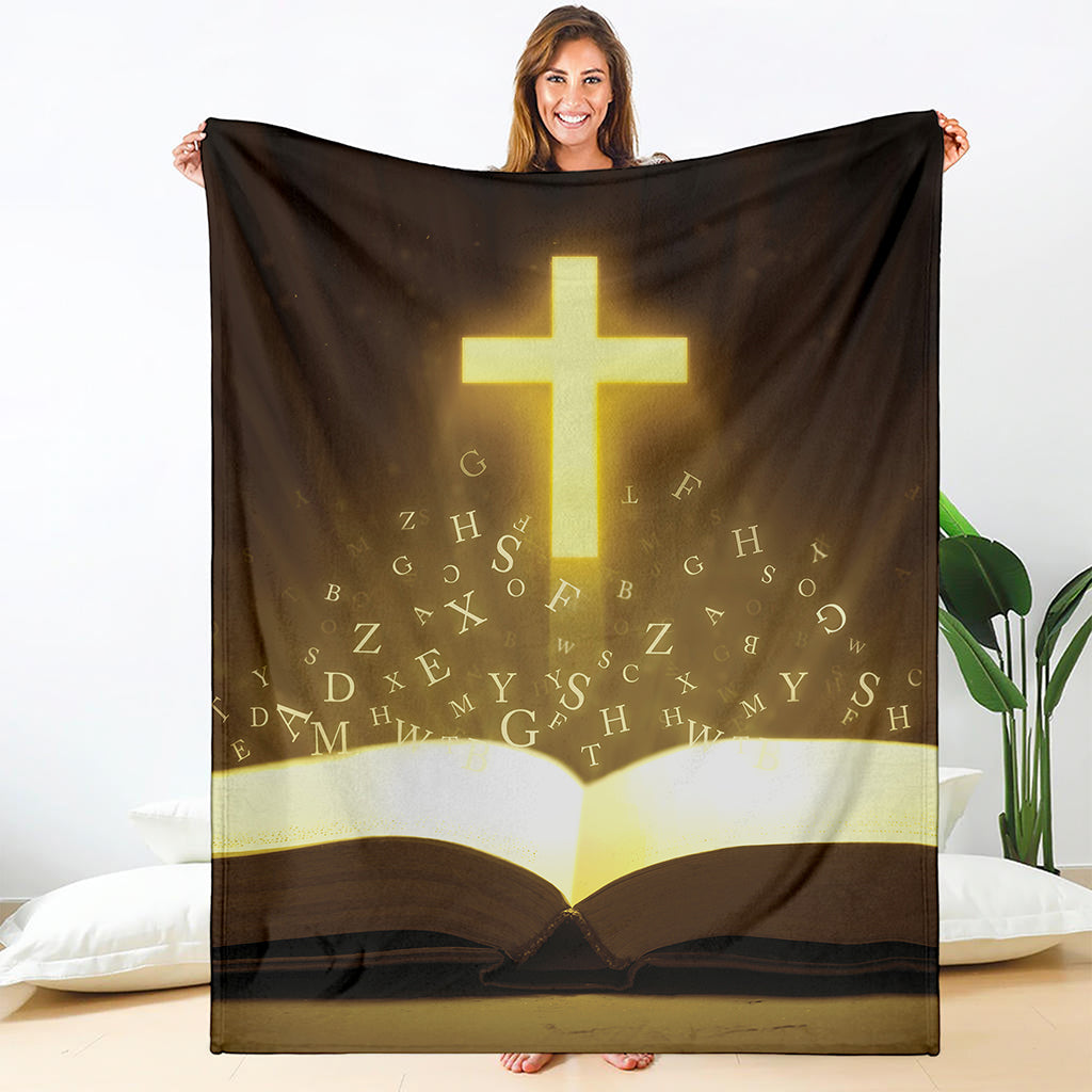 Christian Holy Bible Print Blanket