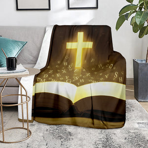 Christian Holy Bible Print Blanket