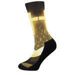 Christian Holy Bible Print Crew Socks