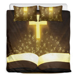 Christian Holy Bible Print Duvet Cover Bedding Set