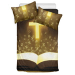 Christian Holy Bible Print Duvet Cover Bedding Set