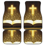 Christian Holy Bible Print Front and Back Car Floor Mats