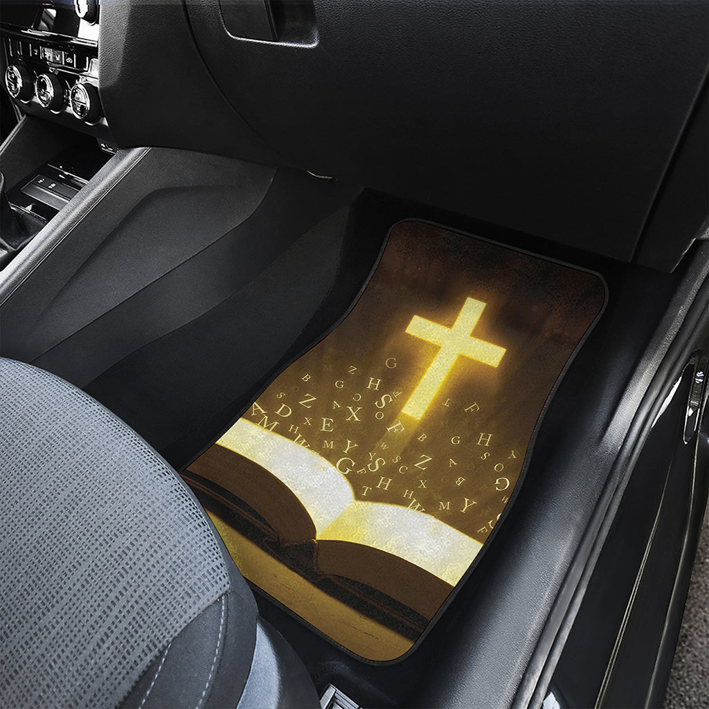 Christian Holy Bible Print Front Car Floor Mats