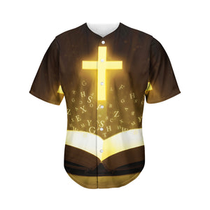 Christian Holy Bible Print Men's Baseball Jersey