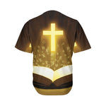 Christian Holy Bible Print Men's Baseball Jersey