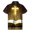 Christian Holy Bible Print Men's Short Sleeve Shirt
